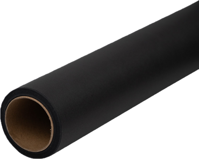 Black Matte Wrapping Paper - Short Mini Roll (26.3 Sq Ft)