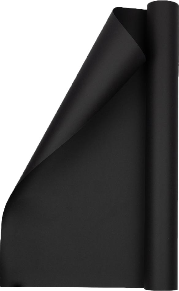 Black Matte Wrapping Paper - Short Mini Roll (26.3 Sq Ft)