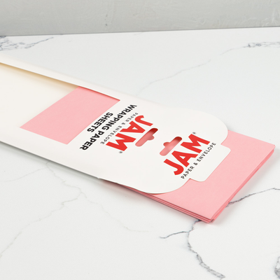 Baby Pink Matte 30" x 20" Wrapping Paper Sheets (25 Sq Ft Total Pack) - 6 Pack