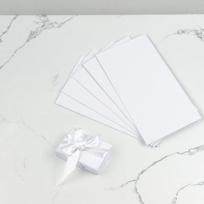 White Matte 30" x 20" Wrapping Paper Sheets (25 Sq Ft Total Pack) - 6 Pack