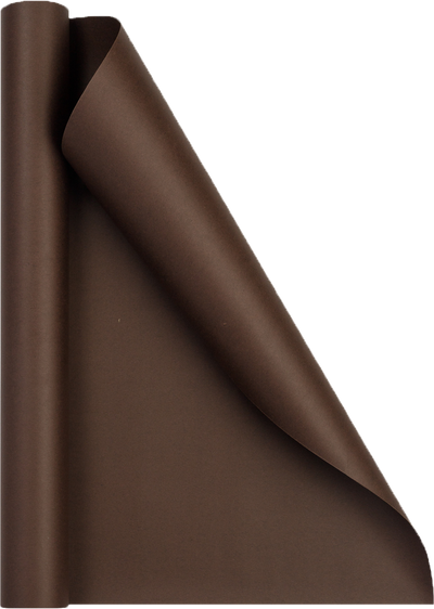 Chocolate Matte Wrapping Paper - Short Mini Roll (26.3 Sq Ft)