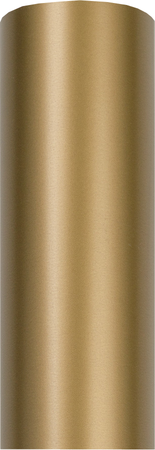 Gold Matte Wrapping Paper - Short Mini Roll (26.3 Sq Ft)