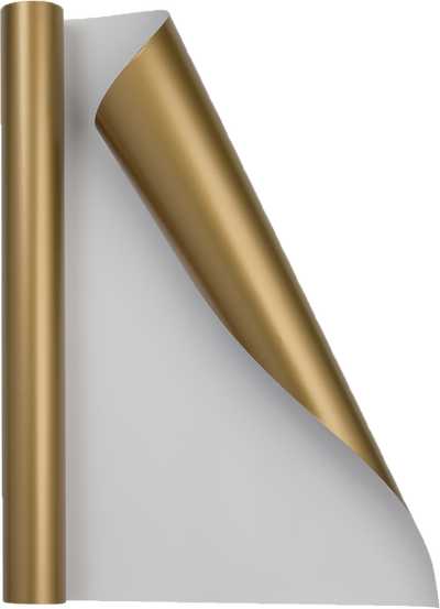 Gold Matte Wrapping Paper - Short Mini Roll (26.3 Sq Ft)