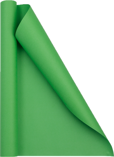 Lime Green Matte Wrapping Paper - Short Mini Roll (26.3 Sq Ft)