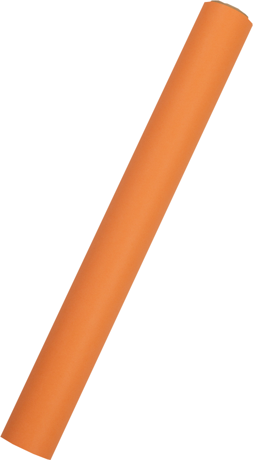 Orange Matte Wrapping Paper - Short Mini Roll (26.3 Sq Ft)