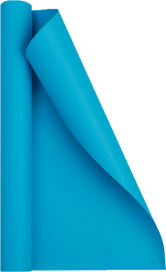 Blue Matte Wrapping Paper - Short Mini Roll (26.3 Sq Ft)