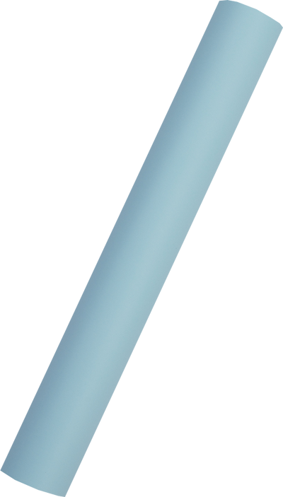 Baby Blue Matte Wrapping Paper - Short Mini Roll (26.3 Sq Ft)
