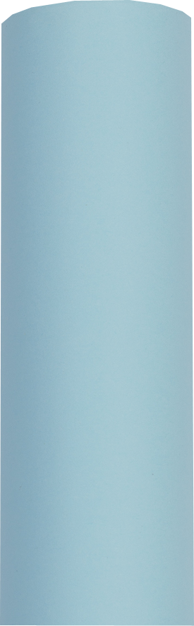 Baby Blue Matte Wrapping Paper - Short Mini Roll (26.3 Sq Ft)