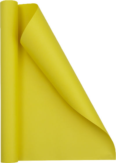 Yellow Matte Wrapping Paper - Short Mini Roll (26.3 Sq Ft)