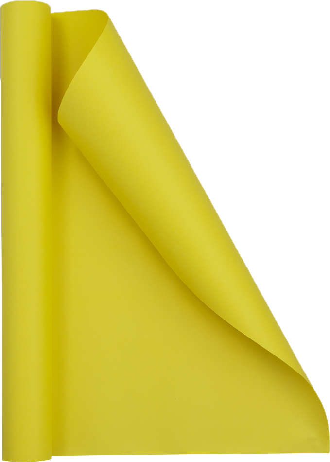 Yellow Matte Wrapping Paper - Short Mini Roll (26.3 Sq Ft)