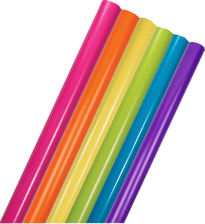 Assorted Brights Wrapping Paper Set (150 Sq Ft) - 6 Rolls