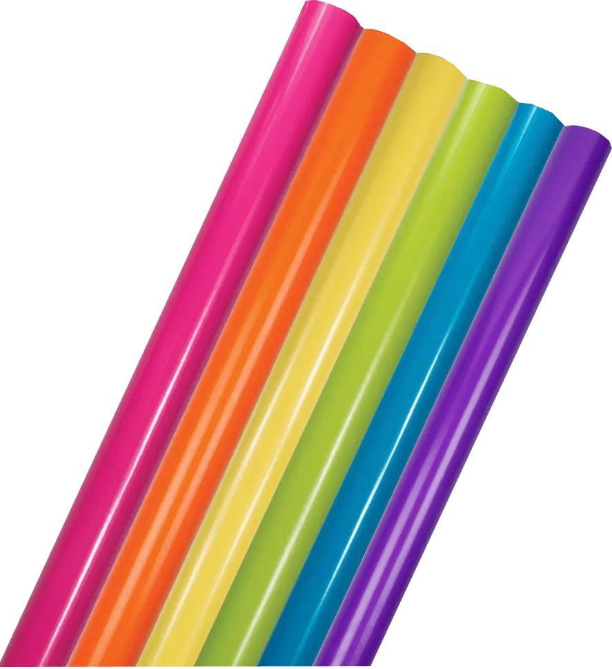 Assorted Brights Wrapping Paper Set (150 Sq Ft) - 6 Rolls
