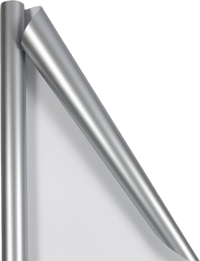 Silver Matte Wrapping Paper (25 Sq Ft)