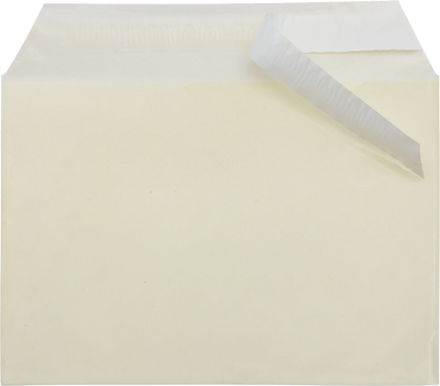 Yellow 1.6mil 5 1/16 x 7 3/16 Cello Envelopes with Peel & Seal