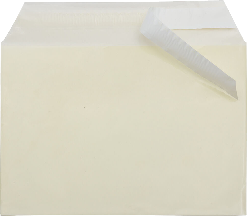 Yellow 1.6mil 5 1/16 x 7 3/16 Cello Envelopes with Peel & Seal