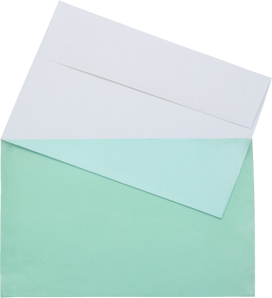 Green 1.6mil 5 7/16 x 8 5/8 Cello Envelopes with Peel & Seal