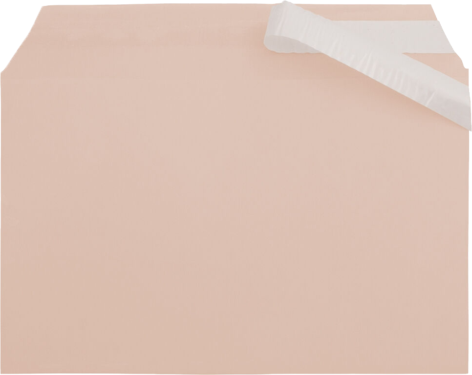 Peach 1.6mil 5 7/16 x 8 5/8 Cello Envelopes with Peel & Seal
