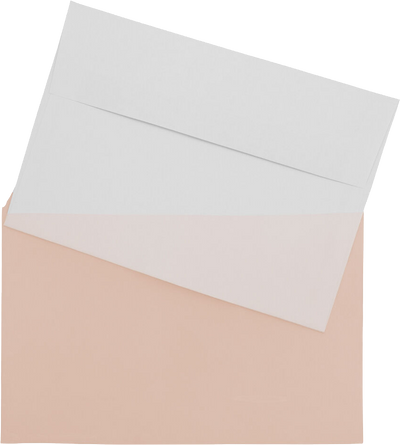 Peach 1.6mil 5 7/16 x 8 5/8 Cello Envelopes with Peel & Seal