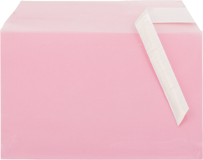 Light Red 1.6mil 5 7/16 x 8 5/8 Cello Envelopes with Peel & Seal
