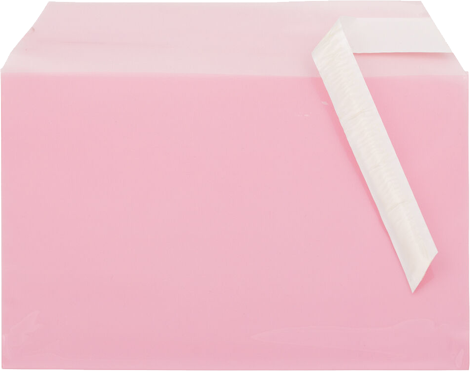 Light Red 1.6mil 5 7/16 x 8 5/8 Cello Envelopes with Peel & Seal