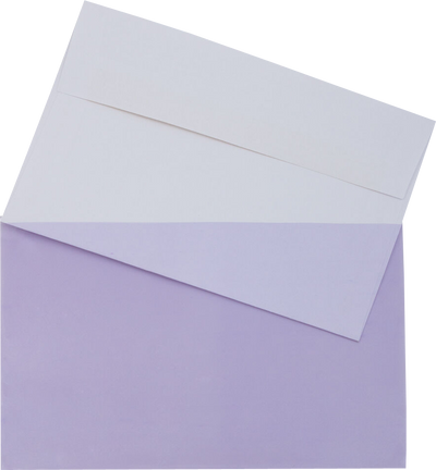 Purple 1.6mil 5 7/16 x 8 5/8 Cello Envelopes with Peel & Seal