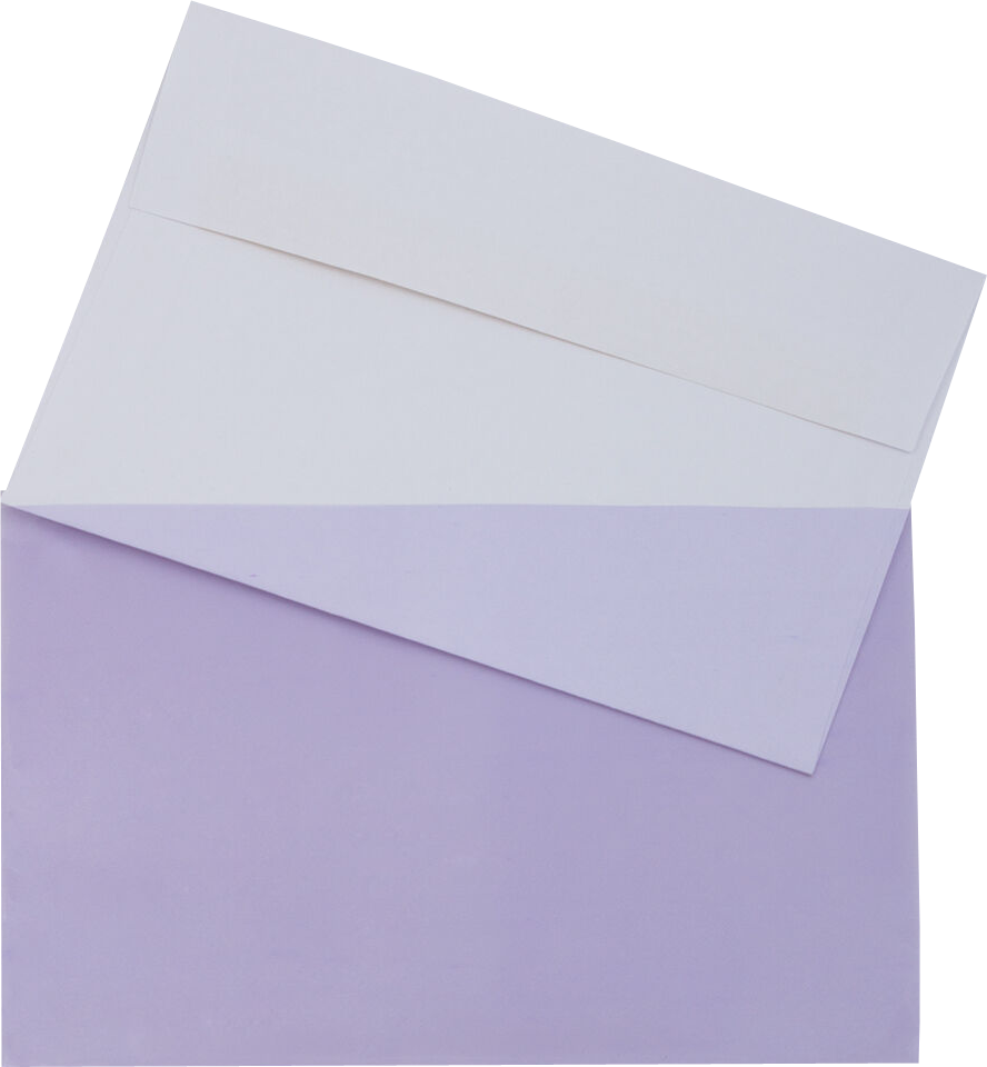 Purple 1.6mil 5 7/16 x 8 5/8 Cello Envelopes with Peel & Seal