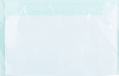 Aqua 1.6mil 5 7/16 x 8 5/8 Cello Envelopes with Peel & Seal