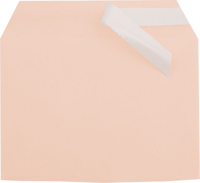 Peach 1.6mil 5 1/16 x 7 3/16 Cello Envelopes with Peel & Seal