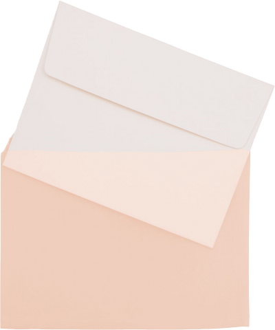 Peach 1.6mil 5 1/16 x 7 3/16 Cello Envelopes with Peel & Seal