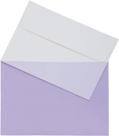 Purple 1.6mil 5 1/16 x 7 3/16 Cello Envelopes with Peel & Seal
