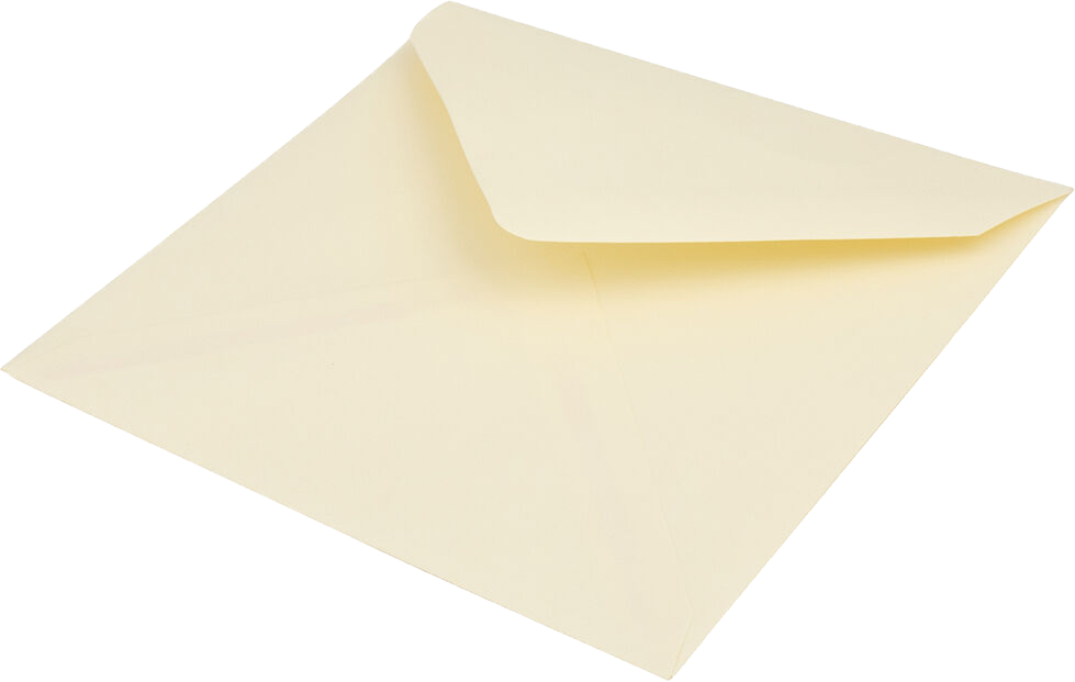 Natural 24lb 5 x 5 Square V Flap Envelopes