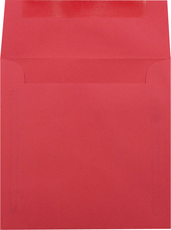 Red 24lb 6 x 6 Square Envelopes