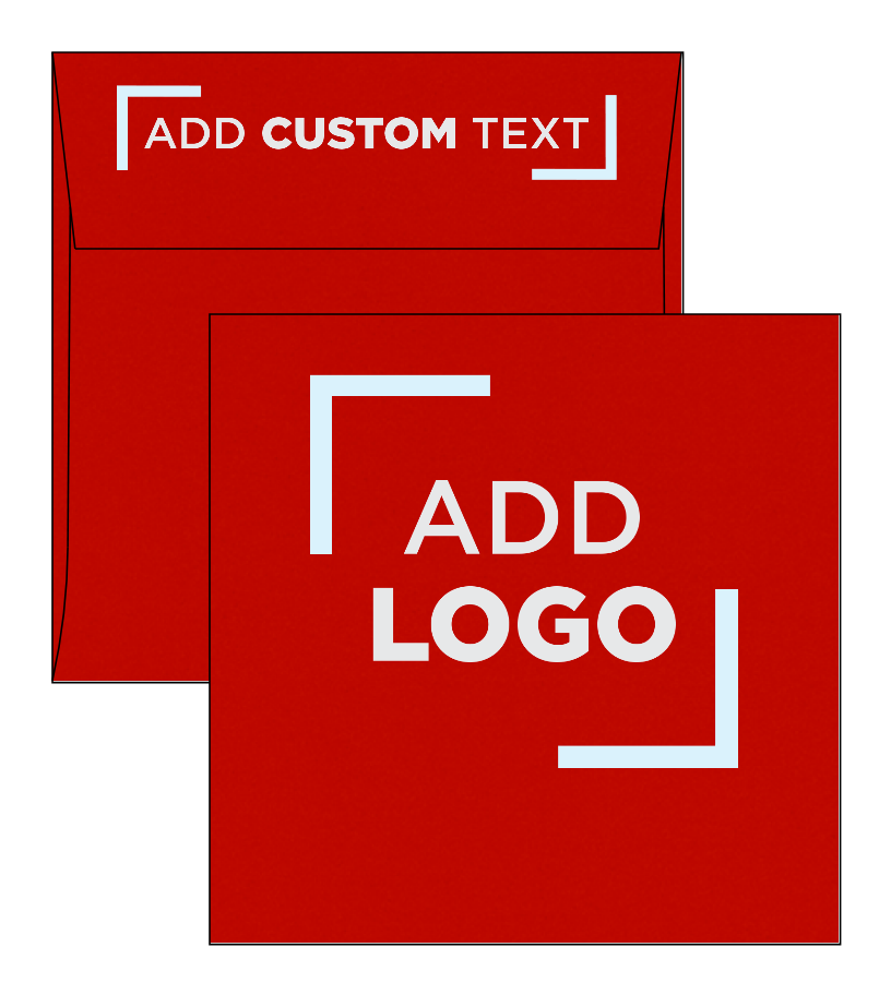 Red 24lb 6 x 6 Square Envelopes