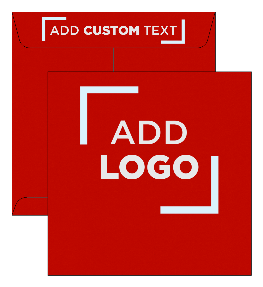 Red 24lb 8 1/2 x 8 1/2 Square Envelopes