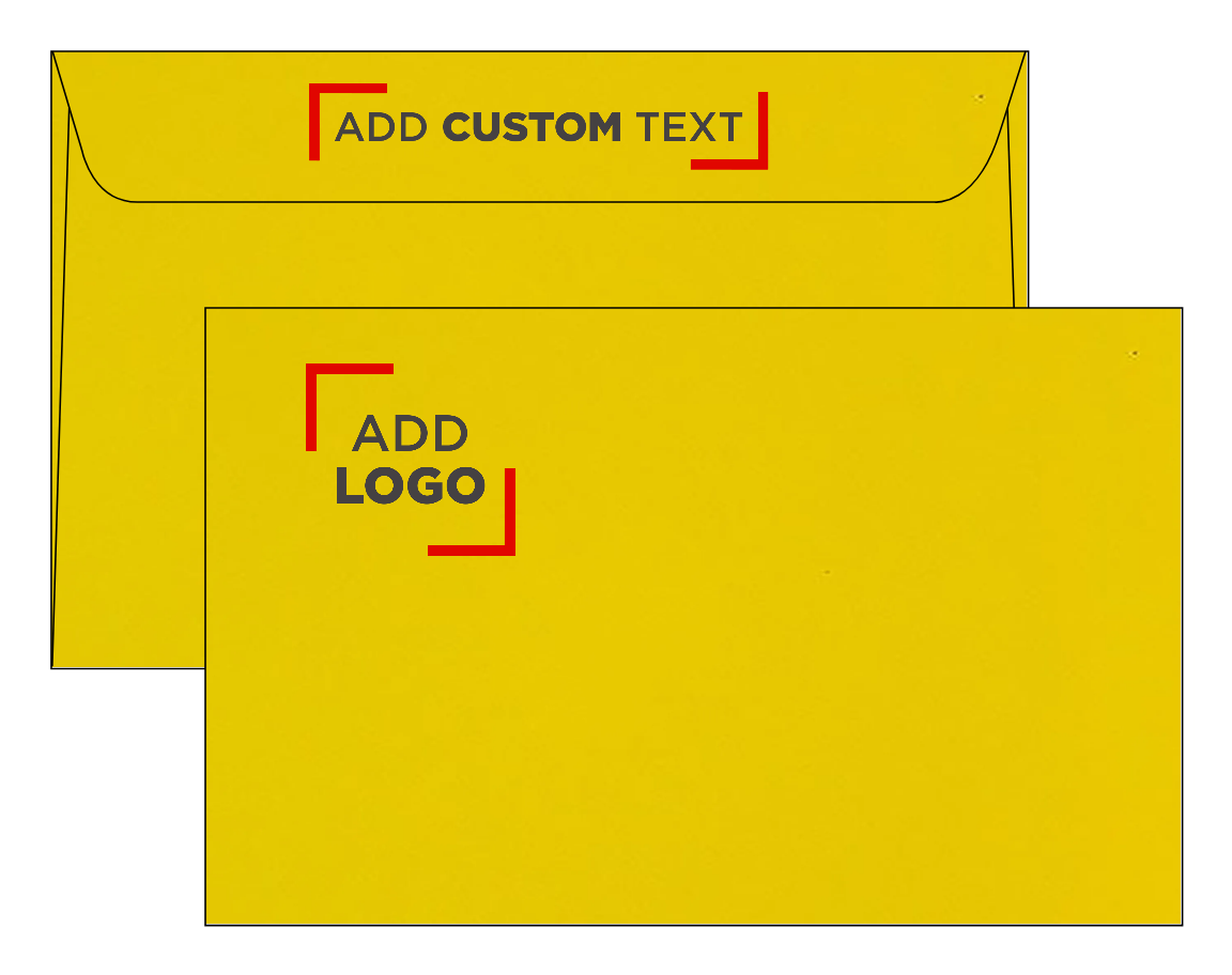 Yellow 24lb A10 Invitation Envelopes (6 x 9 1/2)