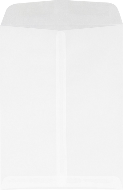Clear Translucent 30lb 9 x 12 Open End Envelopes