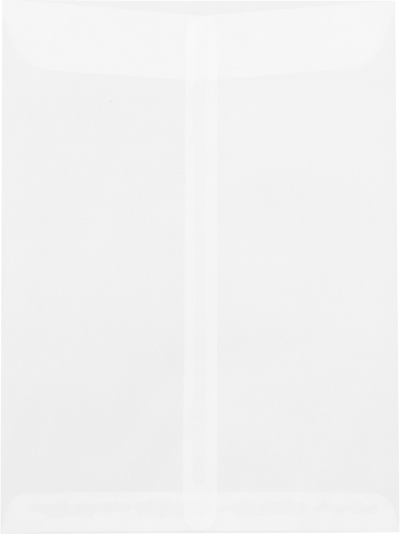 Clear Translucent 30lb 9 x 12 Open End Envelopes