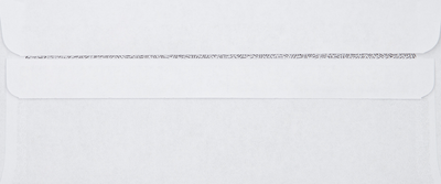 White with Security Tint 24lb #10 Square Flap Envelopes (4 1/8 x 9 1/2) with Simple Seal