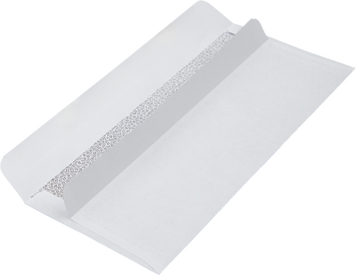 White with Security Tint 24lb #10 Square Flap Envelopes (4 1/8 x 9 1/2) with Simple Seal