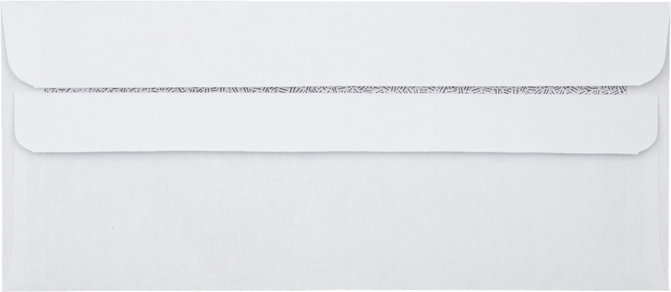 White with Security Tint 24lb #10 Window Envelopes (4 1/8 x 9 1/2) with Simple Seal