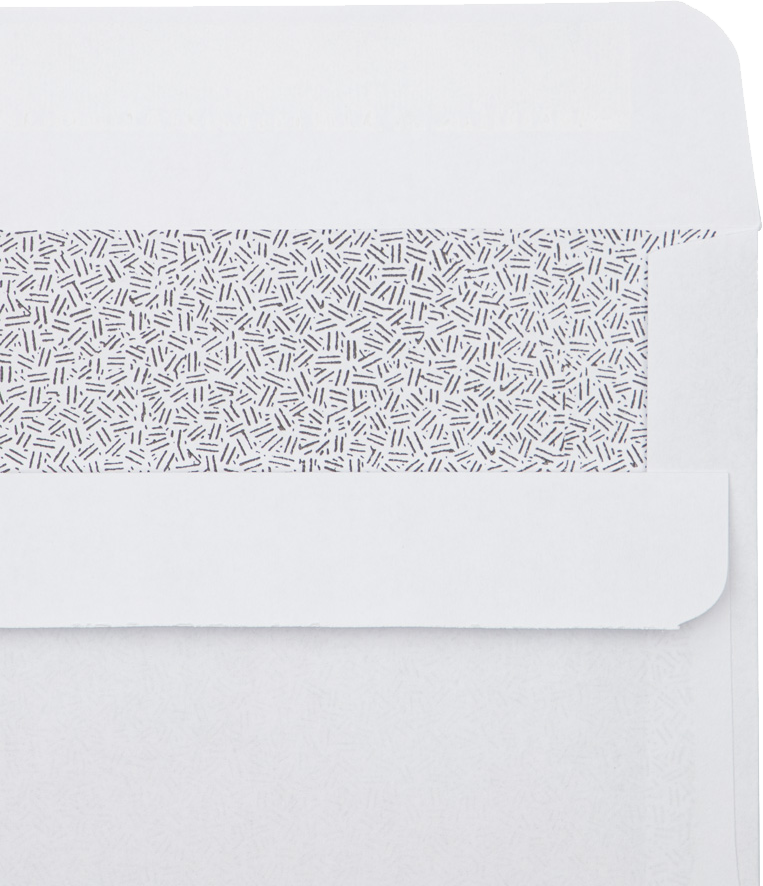 White with Security Tint 24lb #10 Window Envelopes (4 1/8 x 9 1/2) with Simple Seal