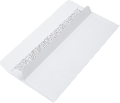 White with Security Tint 24lb #10 Window Envelopes (4 1/8 x 9 1/2) with Simple Seal