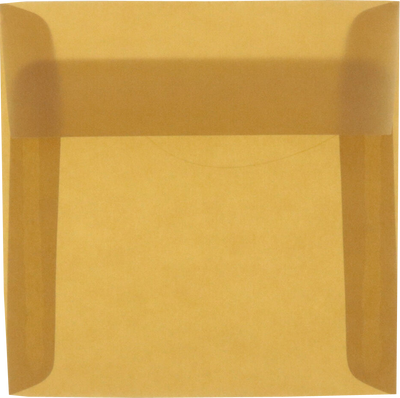 Earth Brown Translucent 30lb 6 x 6 Square Envelopes