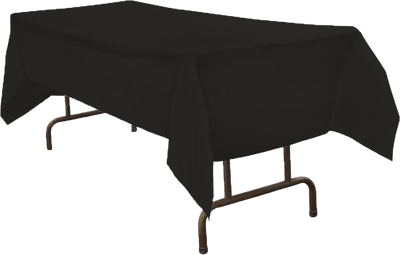 Black 54 x 108 Plastic Tablecover