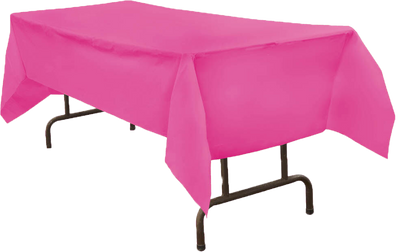 Fuchsia 54 x 108 Plastic Tablecover