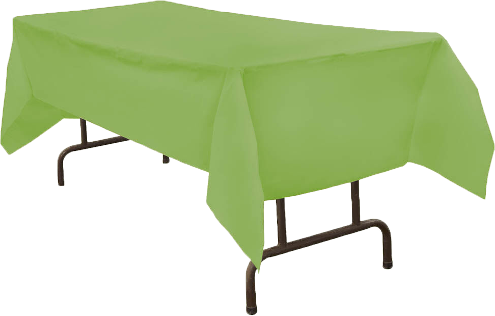 Lime Green 54 x 108 Plastic Tablecover
