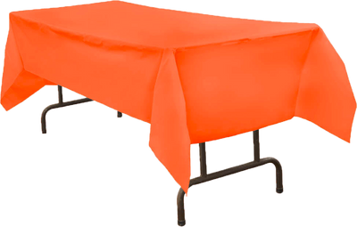 Orange 54 x 108 Plastic Tablecover
