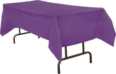 Purple 54 x 108 Plastic Tablecover