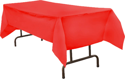 Red 54 x 108 Plastic Tablecover