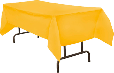 Yellow 54 x 108 Plastic Tablecover